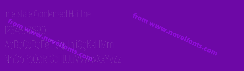 Interstate Condensed HairlinePreview Interstate Condensed HairlinePreview