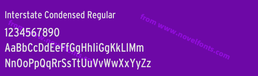 Interstate Condensed RegularPreview Interstate Condensed RegularPreview
