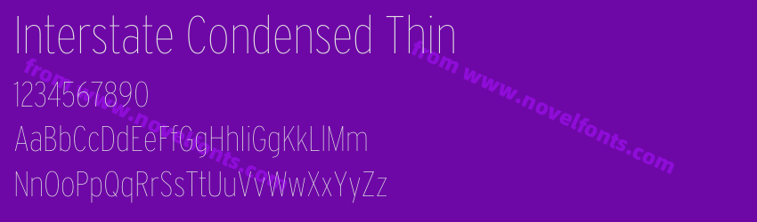 Interstate Condensed ThinPreview Interstate Condensed ThinPreview