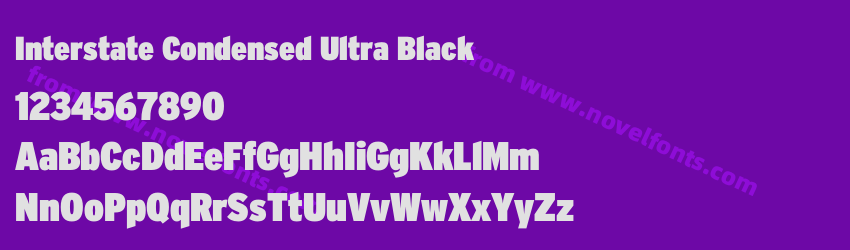 Interstate Condensed Ultra BlackPreview Interstate Condensed Ultra BlackPreview