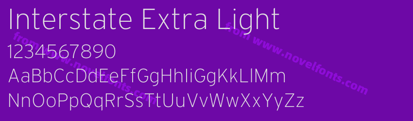 Interstate Extra LightPreview Interstate Extra LightPreview
