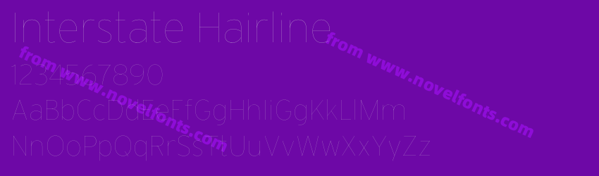 Interstate HairlinePreview Interstate HairlinePreview