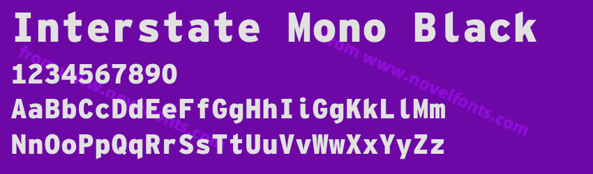 Interstate Mono BlackPreview Interstate Mono BlackPreview