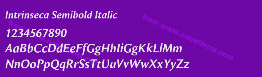 Intrinseca Semibold ItalicPreview Intrinseca Semibold ItalicPreview