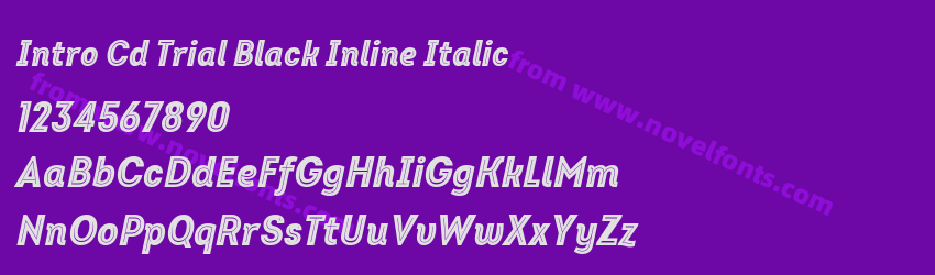 Intro Cd Trial Black Inline ItalicPreview Intro Cd Trial Black Inline ItalicPreview