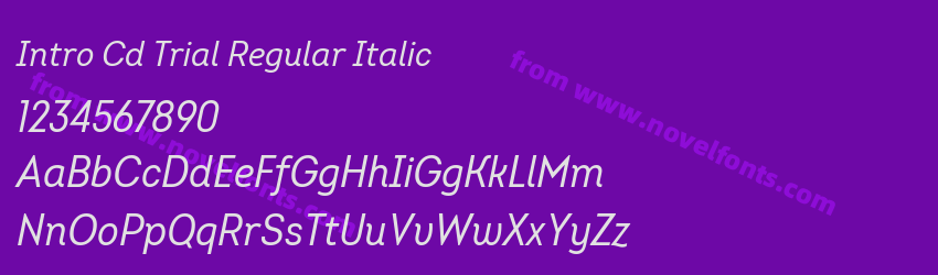 Intro Cd Trial Regular ItalicPreview Intro Cd Trial Regular ItalicPreview