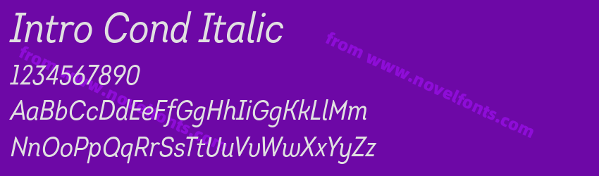 Intro Cond ItalicPreview Intro Cond ItalicPreview