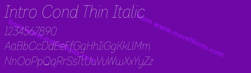 Intro Cond Thin ItalicPreview Intro Cond Thin ItalicPreview