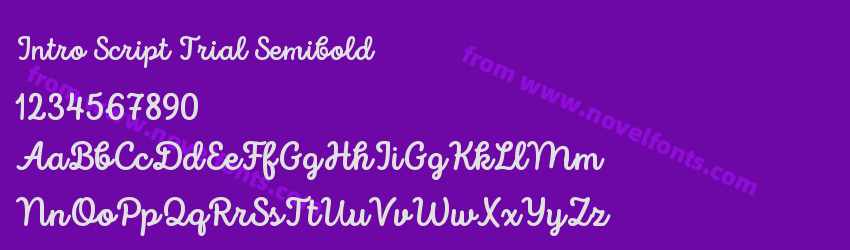 Intro Script Trial SemiboldPreview Intro Script Trial SemiboldPreview