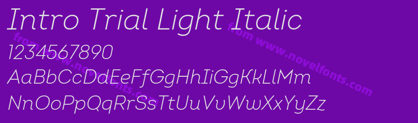 Intro Trial Light ItalicPreview Intro Trial Light ItalicPreview