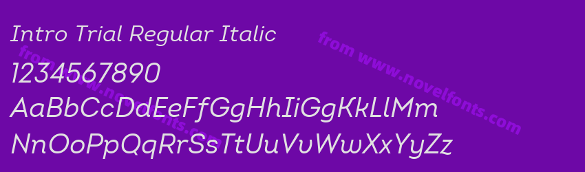 Intro Trial Regular ItalicPreview Intro Trial Regular ItalicPreview