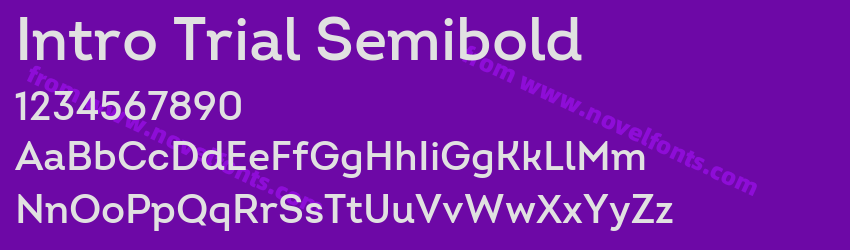 Intro Trial SemiboldPreview Intro Trial SemiboldPreview