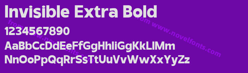 Invisible Extra BoldPreview Invisible Extra BoldPreview