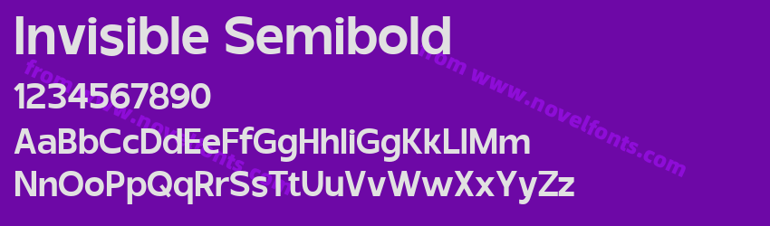 Invisible SemiboldPreview Invisible SemiboldPreview