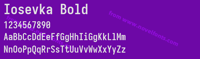 Iosevka BoldPreview Iosevka BoldPreview