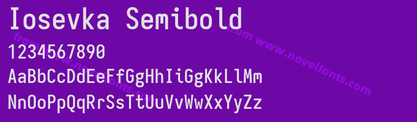 Iosevka SemiboldPreview Iosevka SemiboldPreview