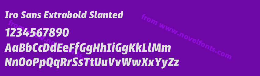 Iro Sans Extrabold SlantedPreview Iro Sans Extrabold SlantedPreview