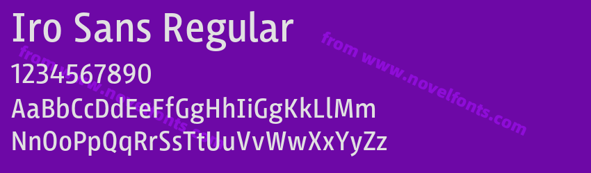 Iro Sans RegularPreview Iro Sans RegularPreview