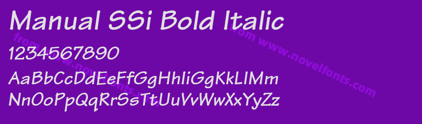 Manual SSi Bold ItalicPreview