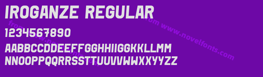 Iroganze RegularPreview Iroganze RegularPreview