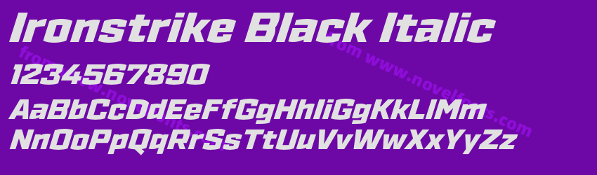 Ironstrike Black ItalicPreview Ironstrike Black ItalicPreview