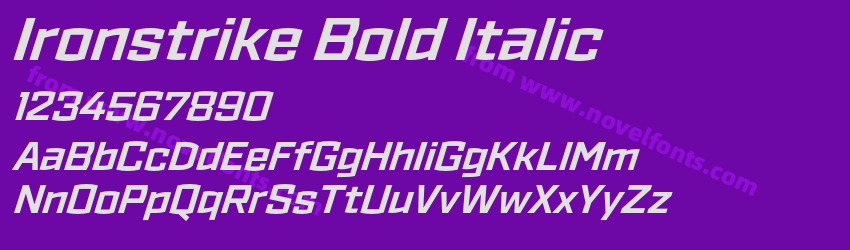 Ironstrike Bold ItalicPreview Ironstrike Bold ItalicPreview