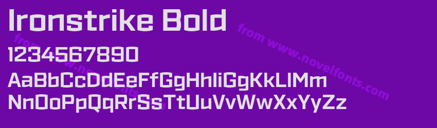 Ironstrike BoldPreview Ironstrike BoldPreview
