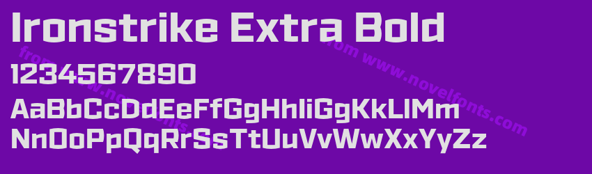 Ironstrike Extra BoldPreview Ironstrike Extra BoldPreview
