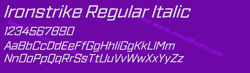 Ironstrike Regular ItalicPreview Ironstrike Regular ItalicPreview