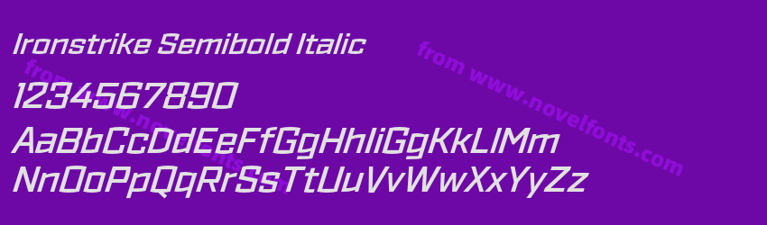 Ironstrike Semibold ItalicPreview Ironstrike Semibold ItalicPreview
