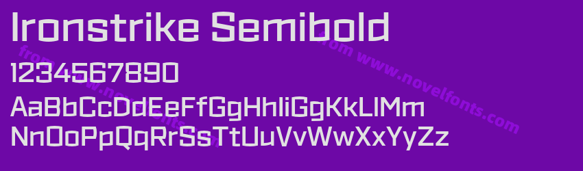 Ironstrike SemiboldPreview Ironstrike SemiboldPreview