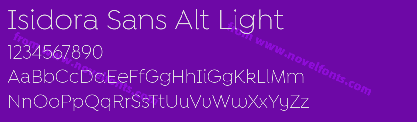 Isidora Sans Alt LightPreview Isidora Sans Alt LightPreview