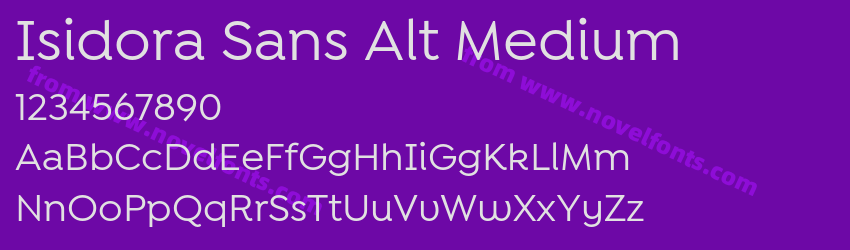 Isidora Sans Alt MediumPreview Isidora Sans Alt MediumPreview