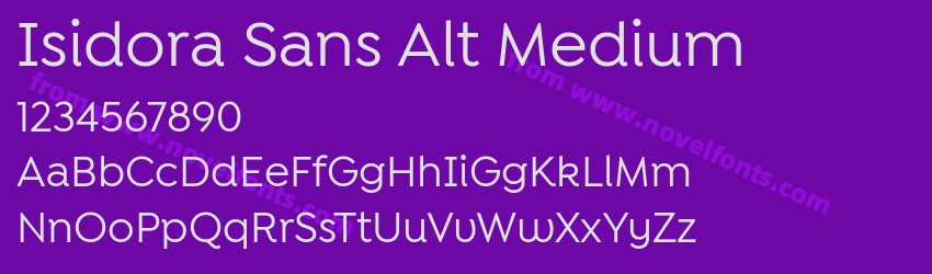 Isidora Sans Alt MediumPreview Isidora Sans Alt MediumPreview