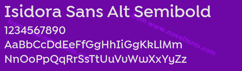Isidora Sans Alt SemiboldPreview Isidora Sans Alt SemiboldPreview