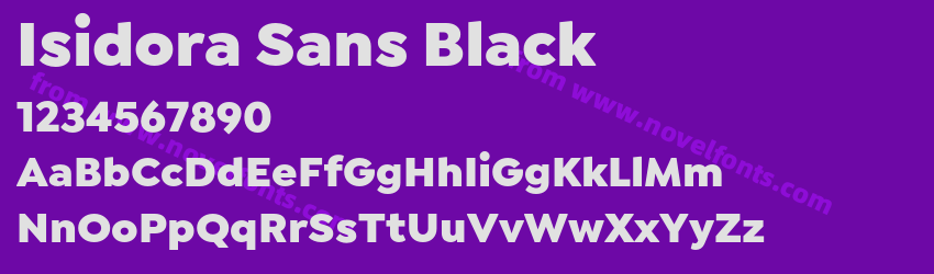 Isidora Sans BlackPreview Isidora Sans BlackPreview