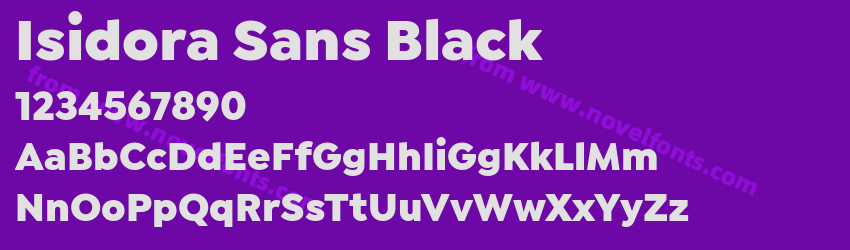 Isidora Sans BlackPreview Isidora Sans BlackPreview