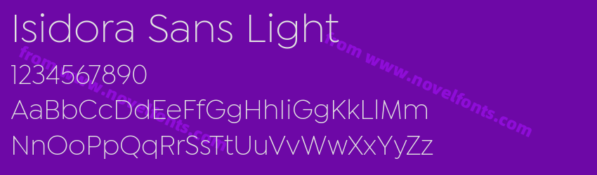 Isidora Sans LightPreview Isidora Sans LightPreview