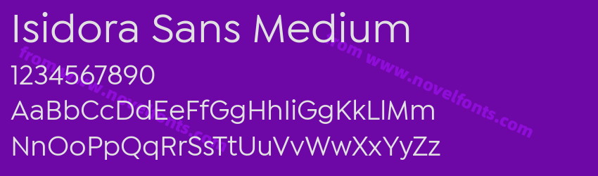 Isidora Sans MediumPreview Isidora Sans MediumPreview
