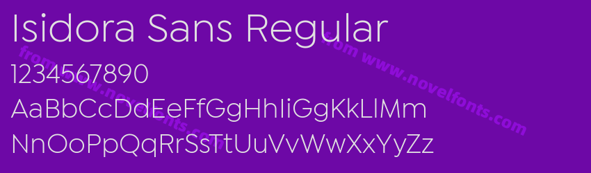 Isidora Sans RegularPreview Isidora Sans RegularPreview