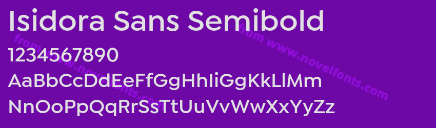 Isidora Sans SemiboldPreview Isidora Sans SemiboldPreview