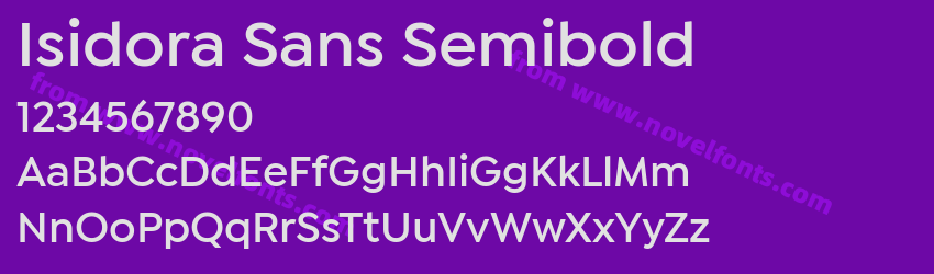 Isidora Sans SemiboldPreview Isidora Sans SemiboldPreview