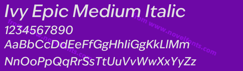 Ivy Epic Medium ItalicPreview Ivy Epic Medium ItalicPreview