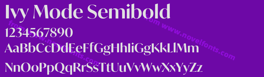 Ivy Mode SemiboldPreview Ivy Mode SemiboldPreview