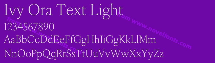Ivy Ora Text LightPreview Ivy Ora Text LightPreview