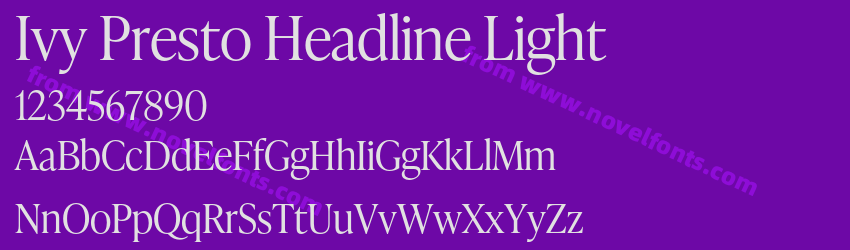 Ivy Presto Headline LightPreview Ivy Presto Headline LightPreview
