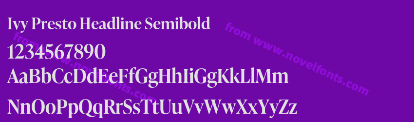 Ivy Presto Headline SemiboldPreview Ivy Presto Headline SemiboldPreview