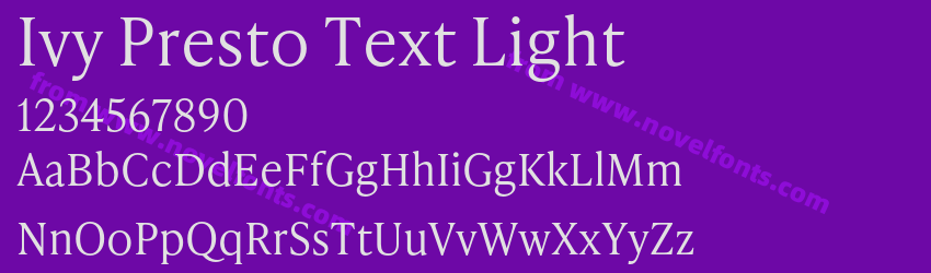Ivy Presto Text LightPreview Ivy Presto Text LightPreview