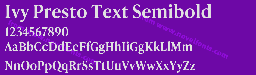 Ivy Presto Text SemiboldPreview Ivy Presto Text SemiboldPreview