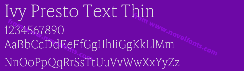 Ivy Presto Text ThinPreview Ivy Presto Text ThinPreview